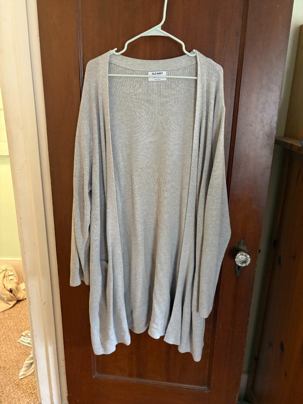 Old Navy Grey Longline Cardigan (Size XXL)